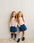 Dark Wash Denim Skirt
