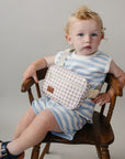 Tan Gingham Mini Fanny Pack