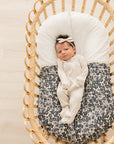 Liberty Floral + Coastal Plaid Lace Muslin Quilt