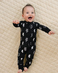 Bamboo Zip Romper | Ink Bolts
