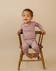 Bamboo Two Piece Set | Chocolate Gingham