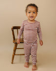 Bamboo Two Piece Set | Chocolate Gingham