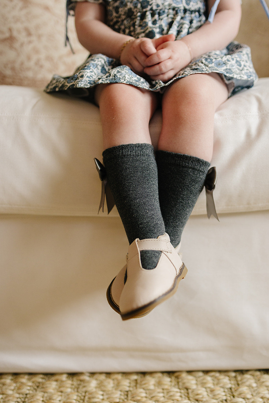 High Rise Bow Socks