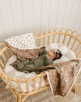 Venetian Floral + Autumn Bloom Lace Muslin Quilt