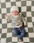 White Chunky Knit Beanie