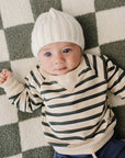White Chunky Knit Beanie