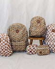Mustard Floral Large Backpack
