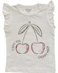 Cherry Ruffle Tee