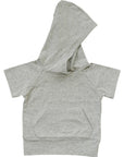 Heather Grey Hooded Tee