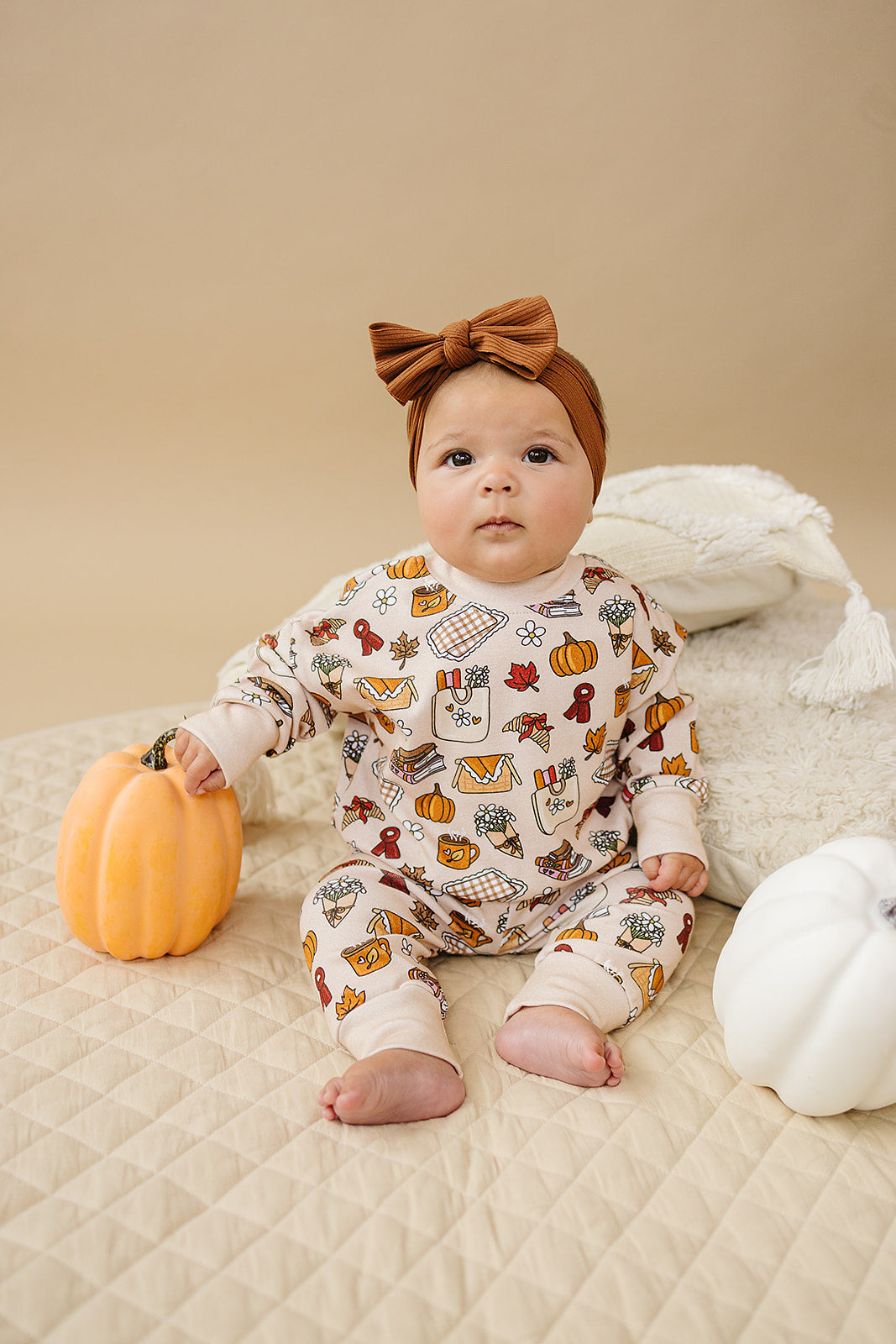 Fall Picnic Kids Jogger Set Cotton Lounge Outfit