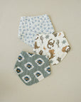 Blue Blossom Classic Muslin Bib