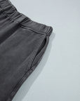 Lola Mineral-Wash Elastic-Waist Barrel Pants