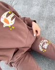 Everlasting Love Unisex Sweatpants | Relaxed Christian Joggers | Brown
