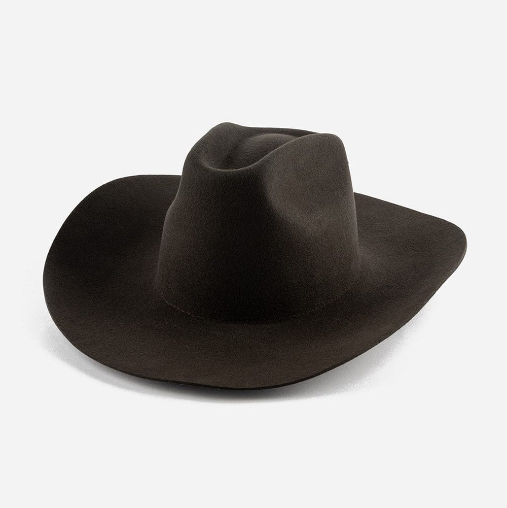 Brown cowboy hat on a white background