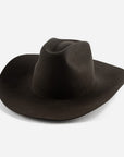 Brown cowboy hat on a white background