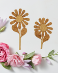 The Blooming Rattan Flower Stem – Handcrafted Boho Wall & Room Decor