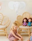 Blossom Dreams Girls Bedroom Rattan Decorative Flower Chair