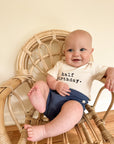 Half Birthday Organic Baby Bodysuit
