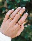Highs and Lows Matte Gold Ring