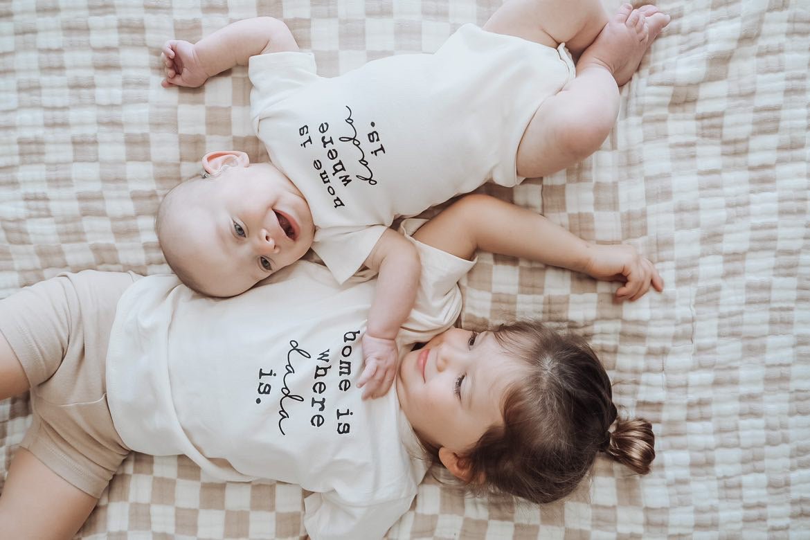 Home is Where Dada Is Organic Kids T-shirt