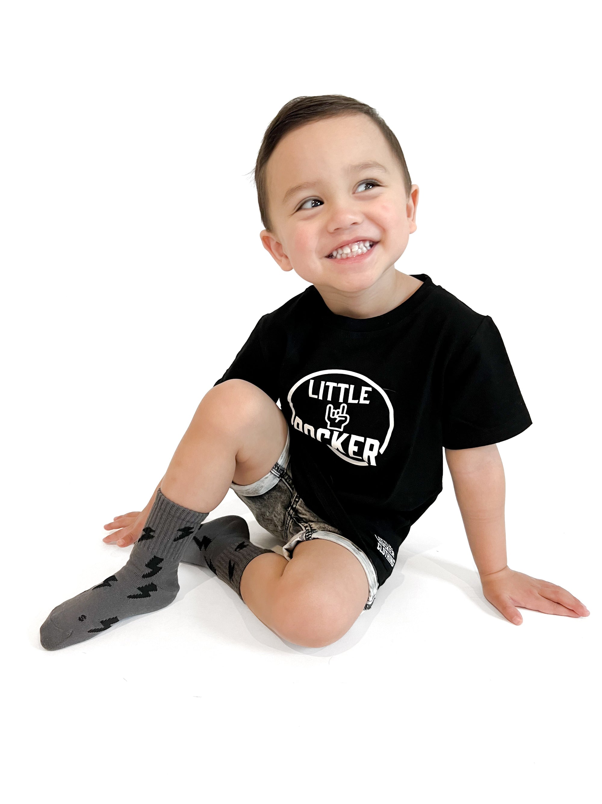 Storm Lightning Kids Socks | Baby Toddler &amp; Big Kids Grip Socks