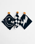 Lightning Bolt Plush Lovey | Black