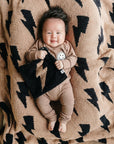 Lightning Bolt Plush Lovey | Mocha