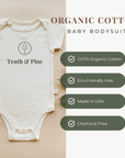 Little Sister Clay Organic Cotton Short Sleeve Baby Bodysuit