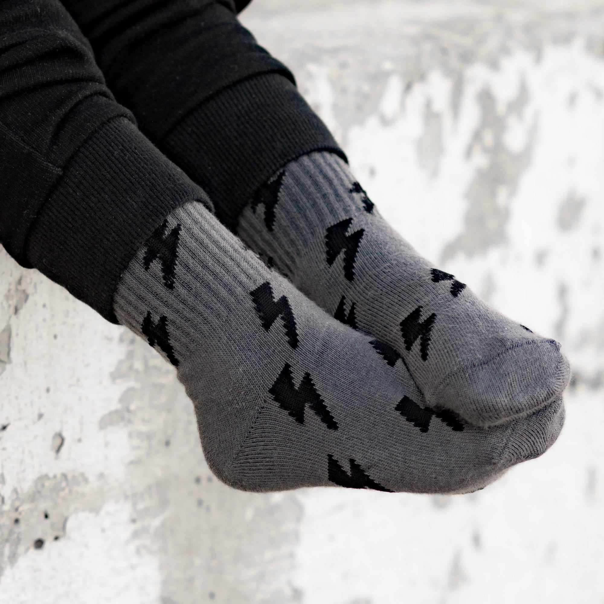Storm Lightning Kids Socks | Baby Toddler &amp; Big Kids Grip Socks