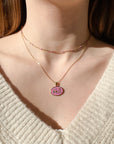 Pink WWJD Necklace Set