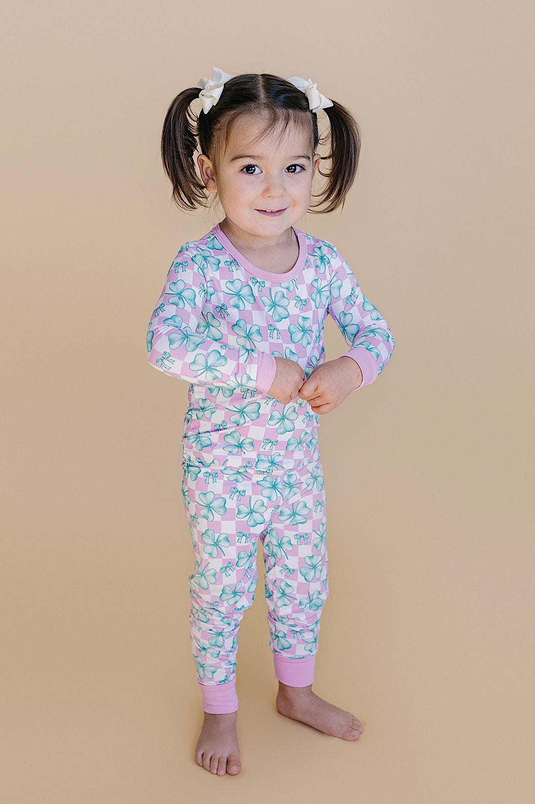 Bamboo Two Piece Set | Shamrock &amp; Bows