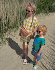 Slide Sandal Fern Plaid Kids Summer Sandals