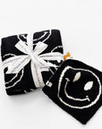 Smiley Plush Lovey | Black