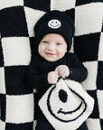 Smiley Plush Lovey | Black