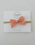 Citrus Check | Hand-tied Bow
