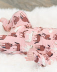 Wild Horses Zipper Footie
